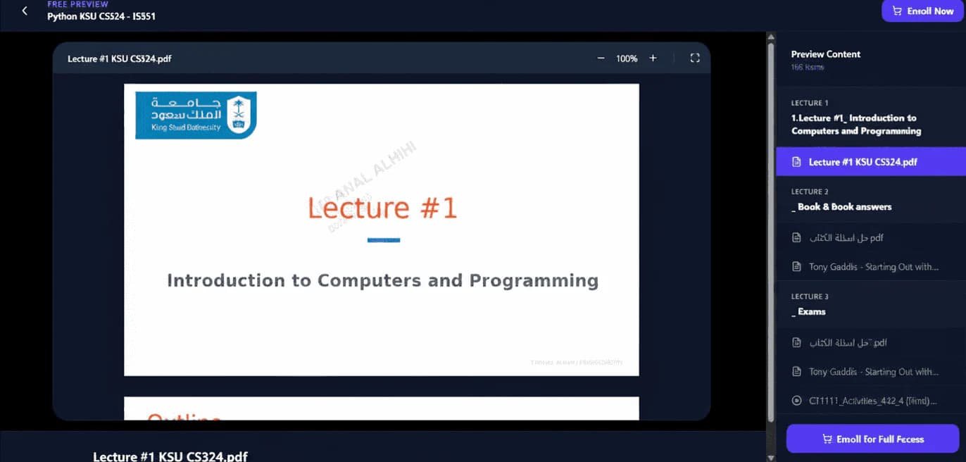 Manal Alhihi student interface